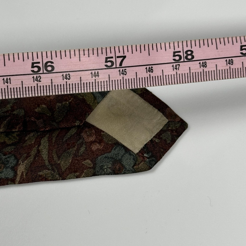 Canali 100% Silk Tie Mens Multicolor Floral‎ Paisley Classic Necktie Made Italy - Picture 7 of 7